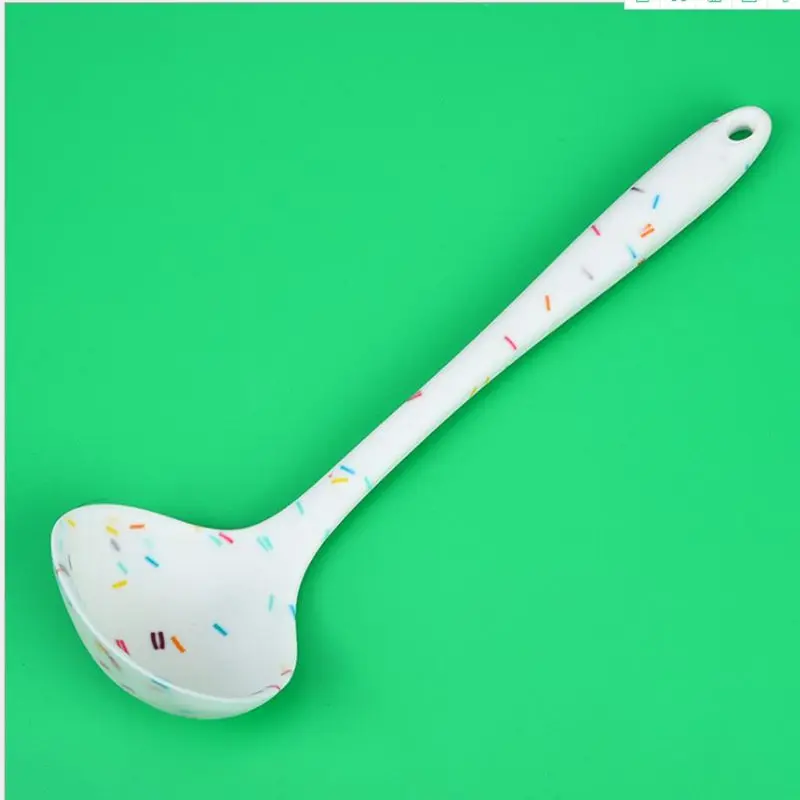 

Long Handle All Inclusive Silicone Soup Spoon Spatula Spoon Household Soup Spoon Food and Beverage Spoon Kitchen Cooking Utensil