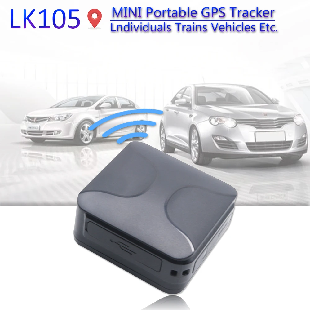 LK105 мини GPS трекер для детей слежения локатор добавить 1400mAh аккумуляторная
