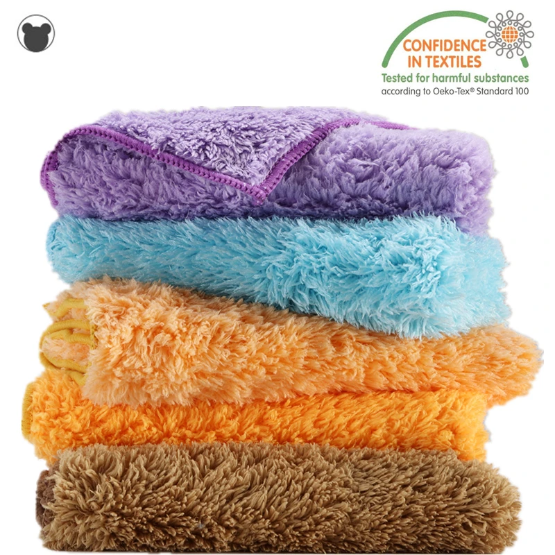 12pc household cleaning tool car wash set rags sponges for bathroom microfiber glass cloth kitchen scrub sponge furry hand towel free global shipping