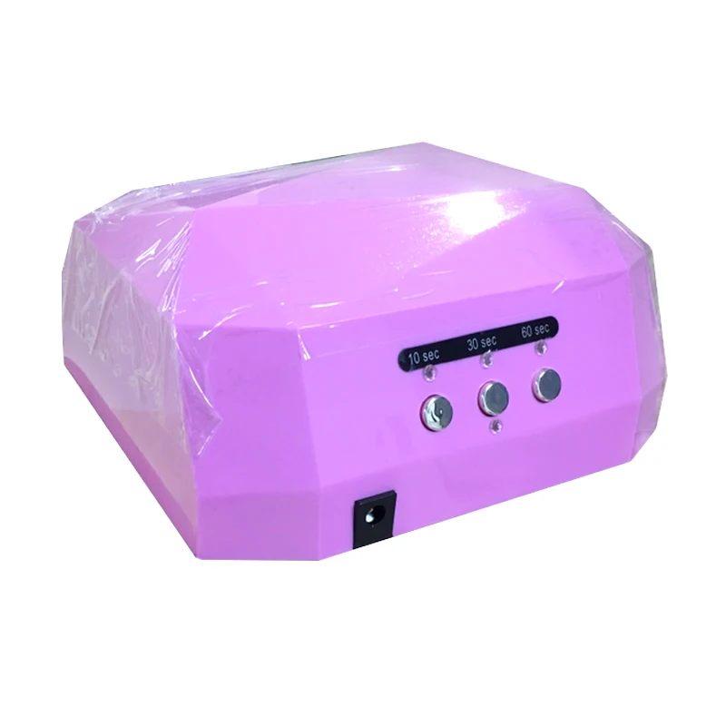 Pink Sun 36W Алмаз лампа для ногтей с умным датчиком Модернизированный УФ светодиодный светильник для маникюра педикюра Быстрая Сушка УФ-гель для ногтей сушилка - Цвет: Pink