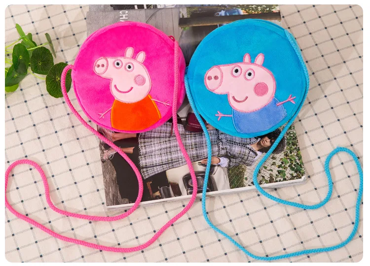 Мягкий плюшевый кошелек для мелочи свинка пеппа детей Джордж свинки хлопковый