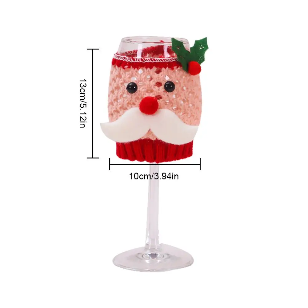 НОВАЯ РОЖДЕСТВЕНСКАЯ шерстяная винная стеклянная крышка бутылки вина старый