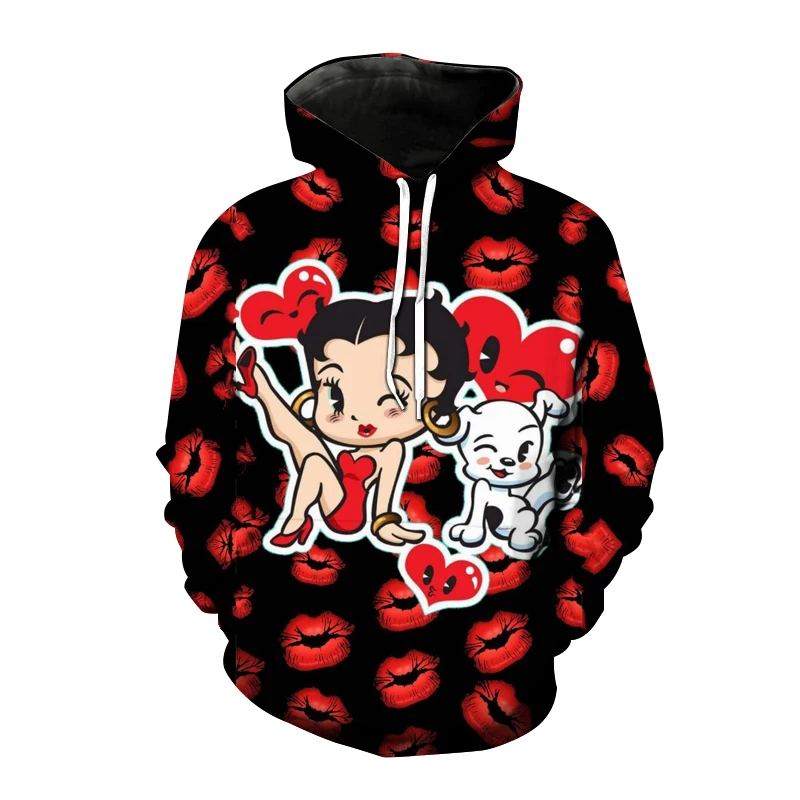 

Sudadera con capucha para hombre y mujer, con estampado 3D de dibujos animados, estilo Harajuku, ropa de calle