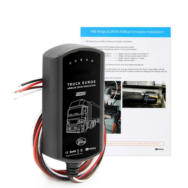 Горячая Распродажа оригинальный AdBlueobd2 эмулятор для EURO6 автомобильный