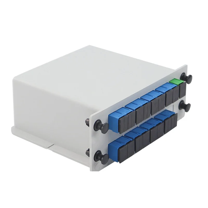 

PLC Cassette Insertion Type SC APC 1x4 Fiber Optic Splitter Fiber Optical Box Splitter Cassette Card Insertion Type