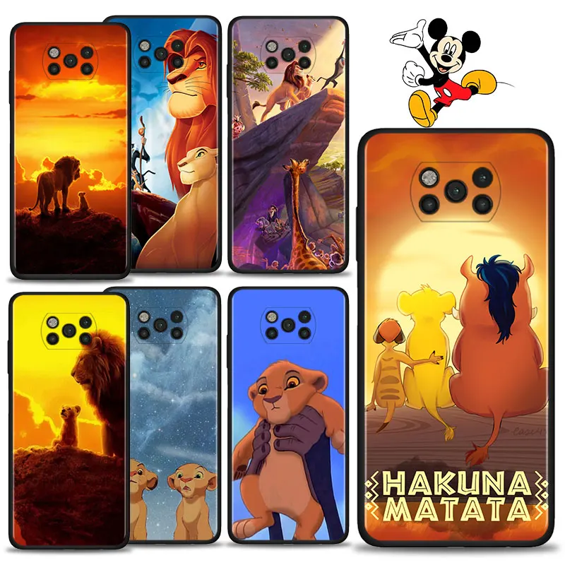 

Disney Mufasa lion king Phone Case For Xiaomi Poco X3 NFC F3 GT M4 M3 Pro 5G Pocophone F1 Shockproof Silicone Fundas