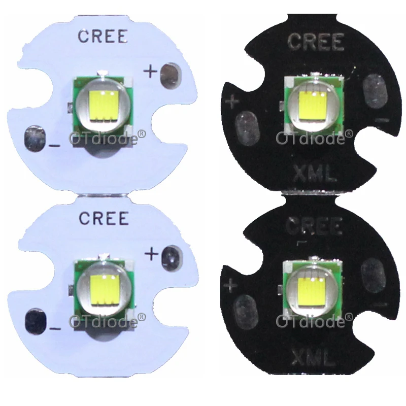 Cree XML XM-L T6 10 Вт высокой мощности Мощность светодиодный излучатель холодный белый диод 16/20 мм PCB+ 17 мм/22 мм DC3.7V 12V EL драйвер