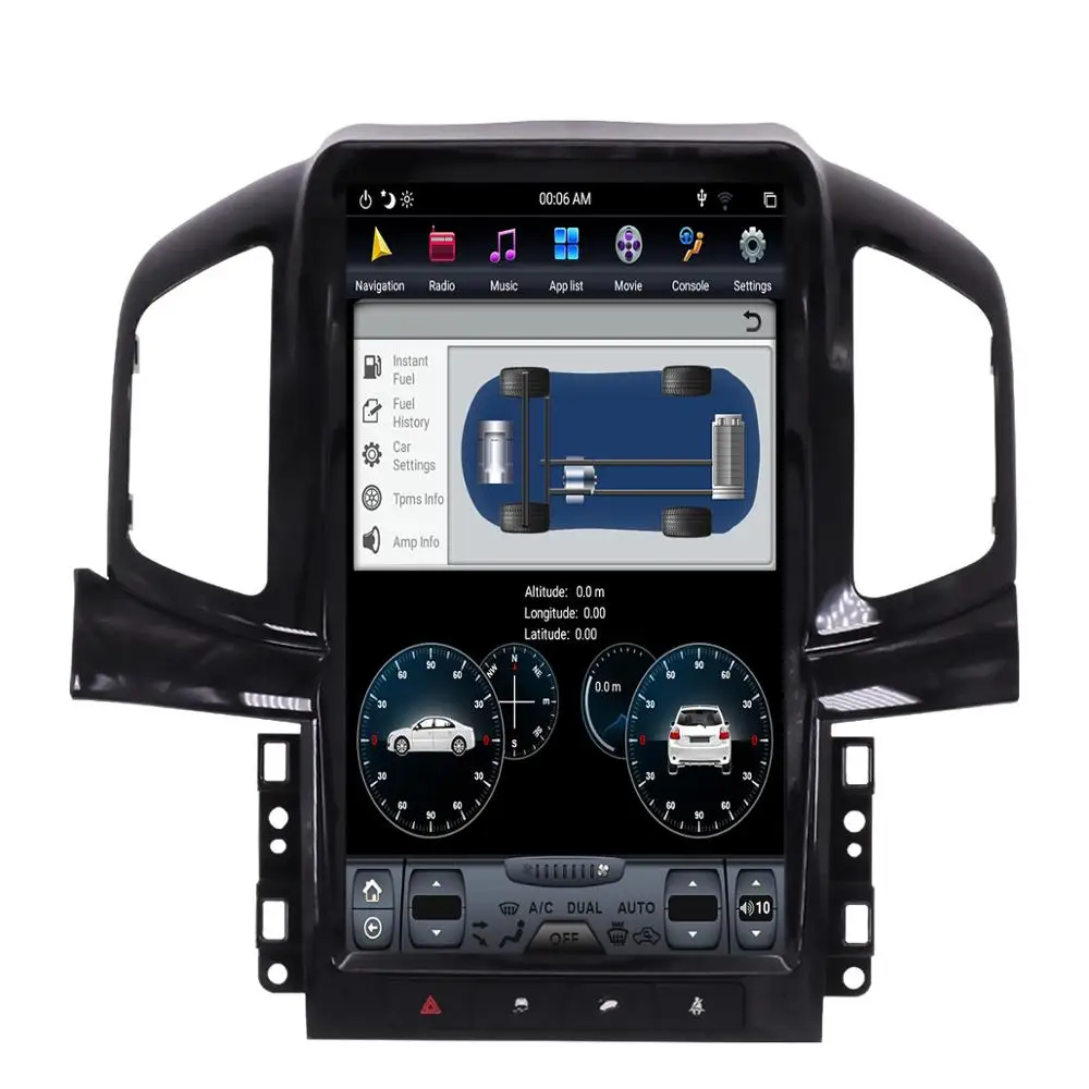Tesla стиль Android 8,1 Автомагнитола gps навигация для Chevrolet Captiva 2013 стерео без DVD плеера автомобиля
