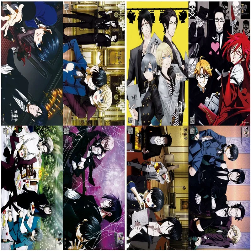 

Eight sheets Anime Black Butler Poster Wall Decoration Painting of Home Room 42x29cm
