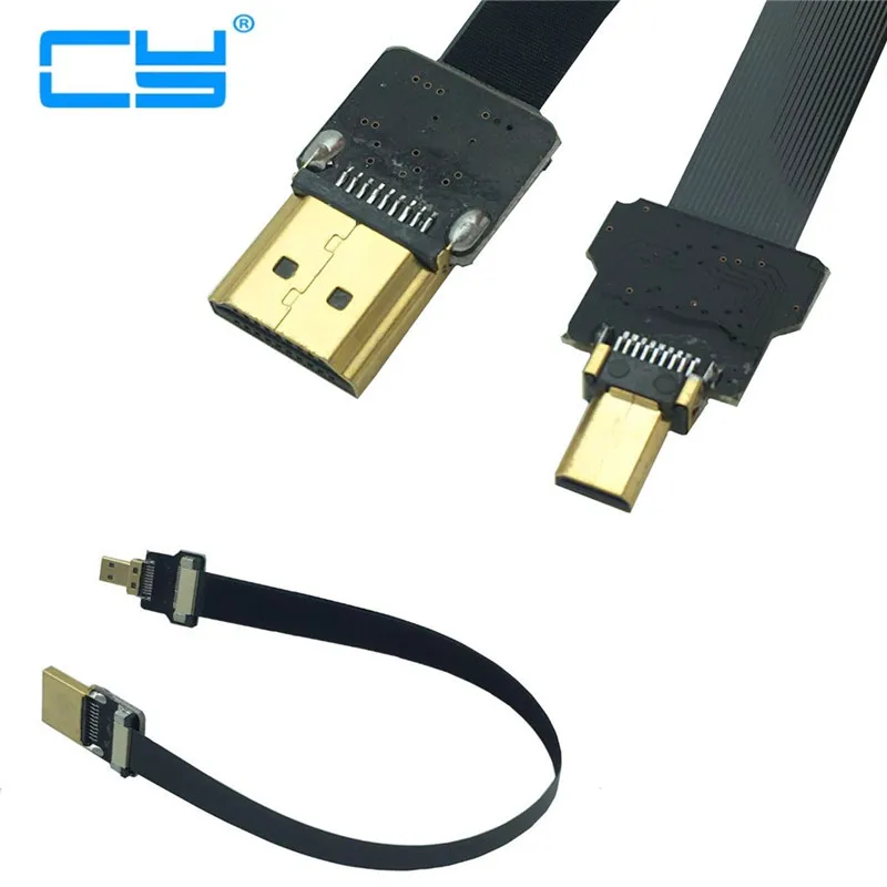FPV micro HD к HDMI-совместимый адаптер 5 см-80 см FPC плоский HD-кабель 20 контактов для