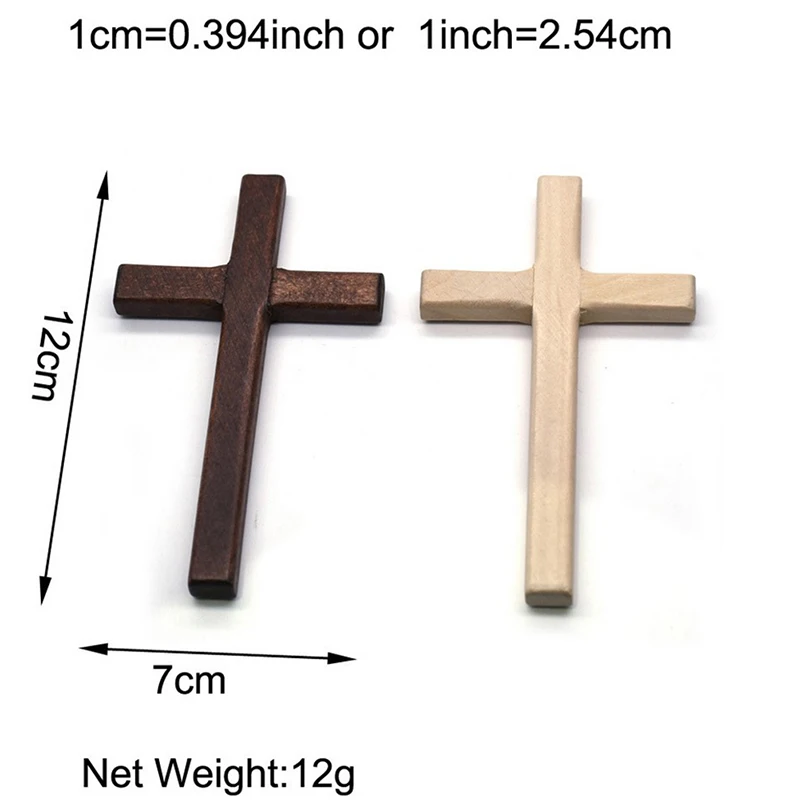 Новый деревянный крест ручной работы 1 шт. 12 см распятие Иисус Христос украшение
