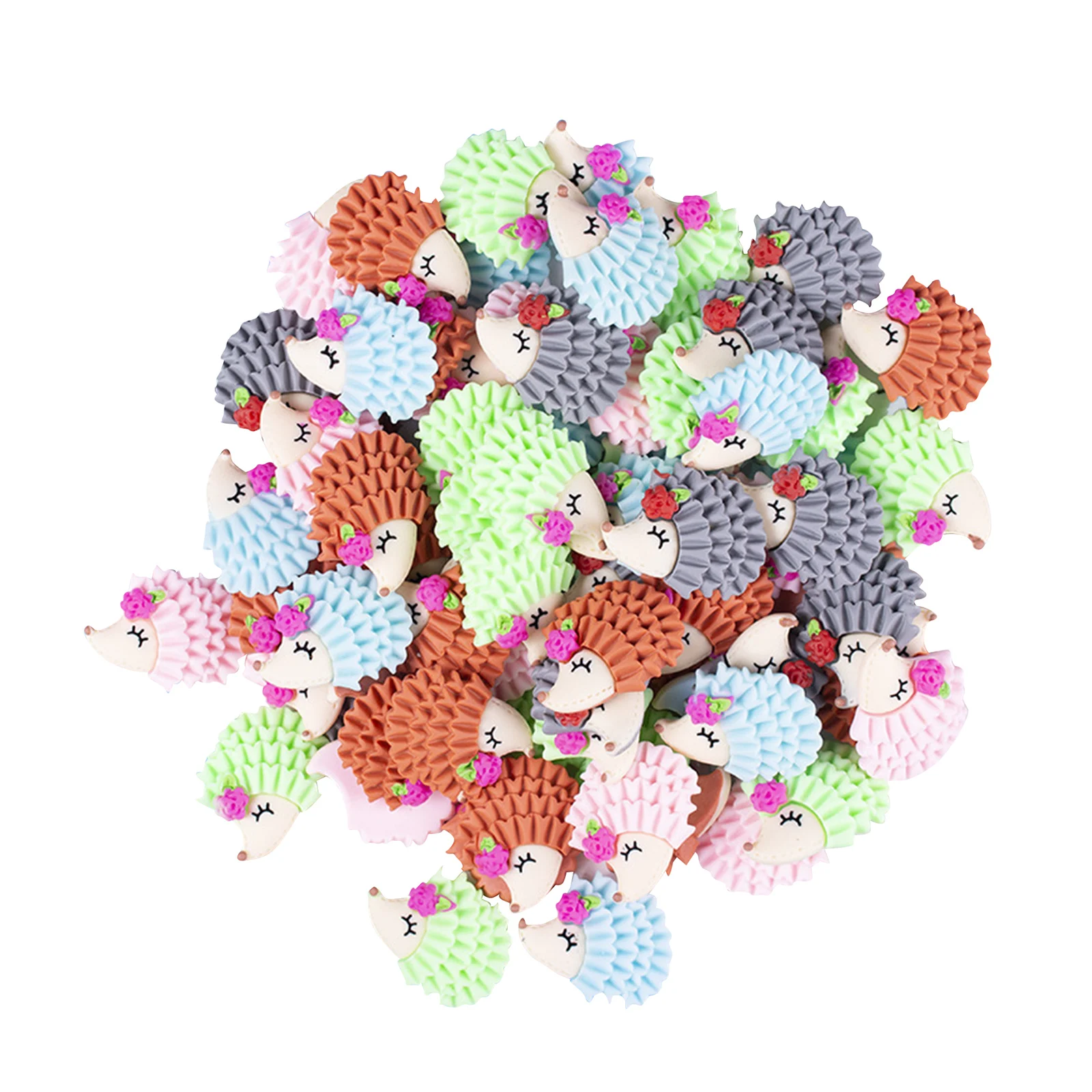 

50x Cute Colorful Flat Back Cabochons Jewelry Making Crafts Scrapbooking