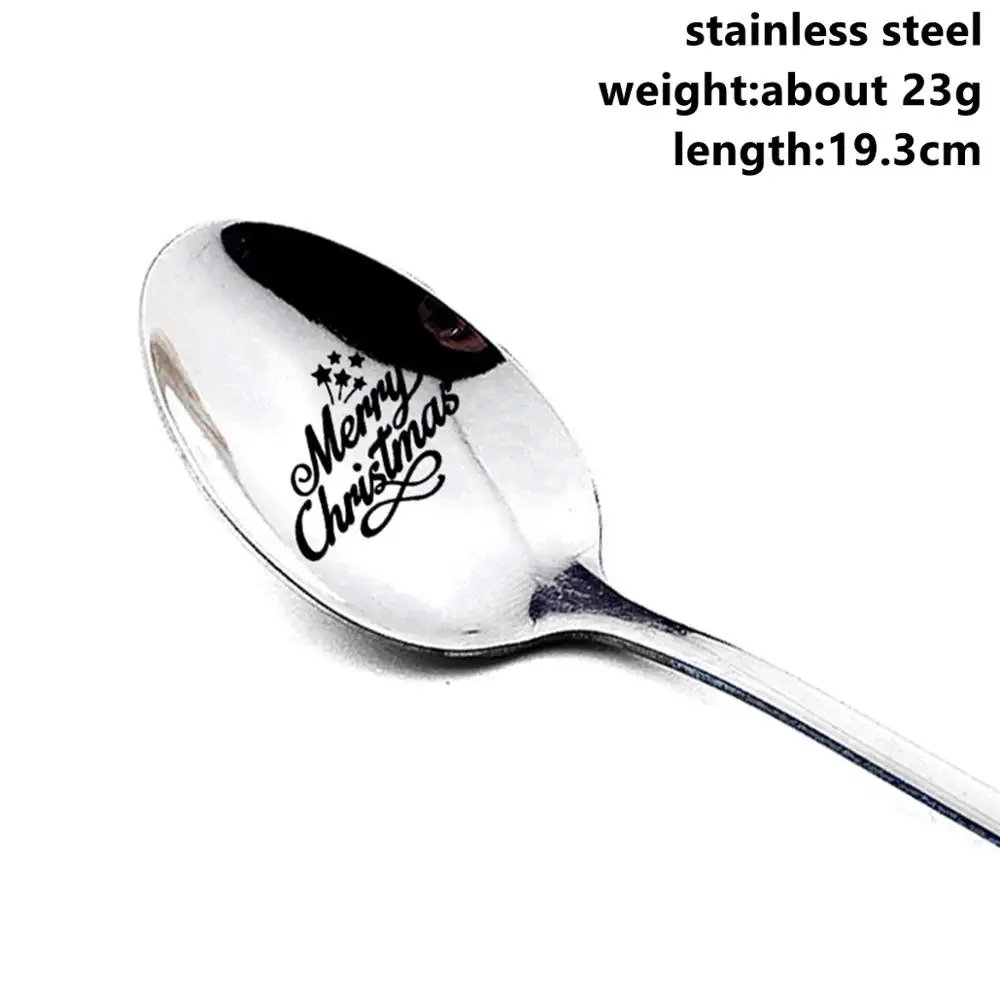 Xmas Spoon 4 Taoup, металлический Рождественский браслет Санта-Клауса, подвески, висячие украшения, рождественские украшения, Рождественский Декор для дома, Navidad Noel Year - Цвет: Xmas Spoon 4