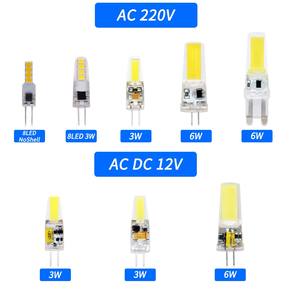 GreenEye светодиодный G9 G4 лампа AC/DC 12V 220V 3W 6W 10W COB SMD СВЕТОДИОДНЫЙ регулируемой