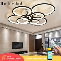 185 265v smart led ceiling lights for living room bedroom home lustre modern ceiling chandelier kitchen light fixtures