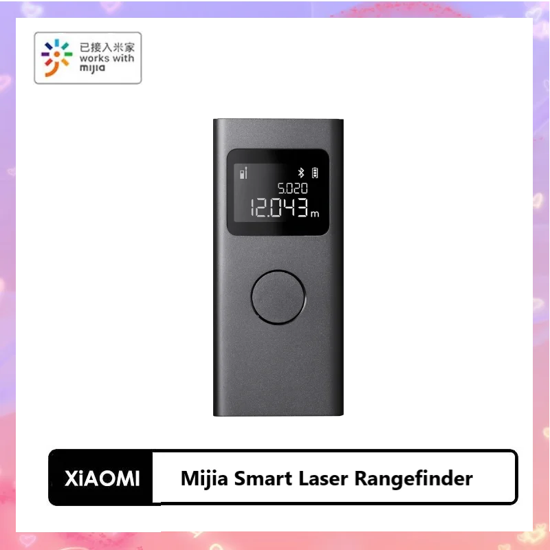 

Умный лазерный дальномер Xiaomi Mijia, измеритель расстояния в реальном времени, с ЖК-дисплеем, работает с приложением Mi Home