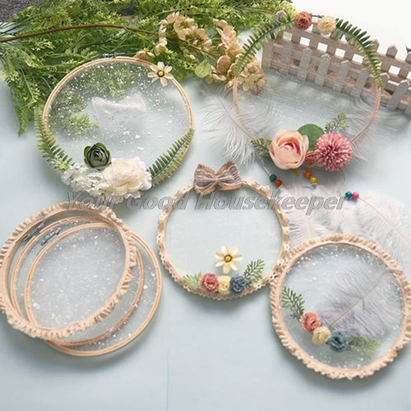 

1 Pcs Ring Round Embroidery Hoop Tool Circle Bamboo DIY Sewing Tool Weeding Dec