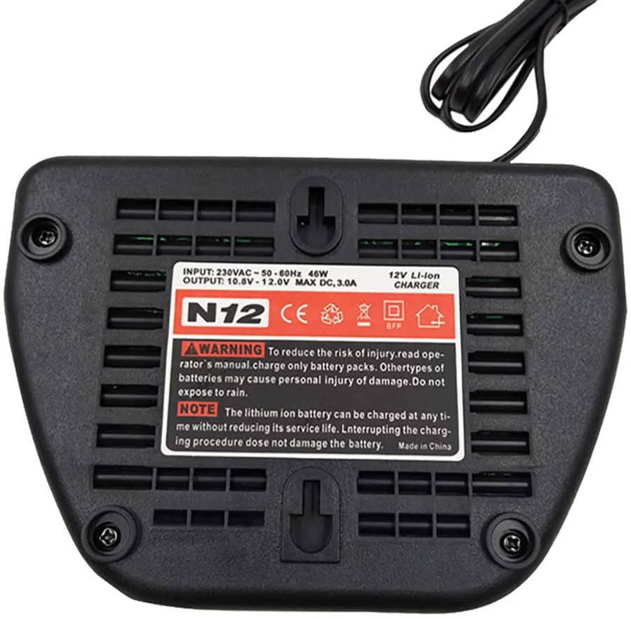 

Eu Plug Ac220-240V Li-Ion Charger For Milwaukee M12 N12 Input Output 12V 10.8V 48-59-2401 48-11-2402 Power Tools