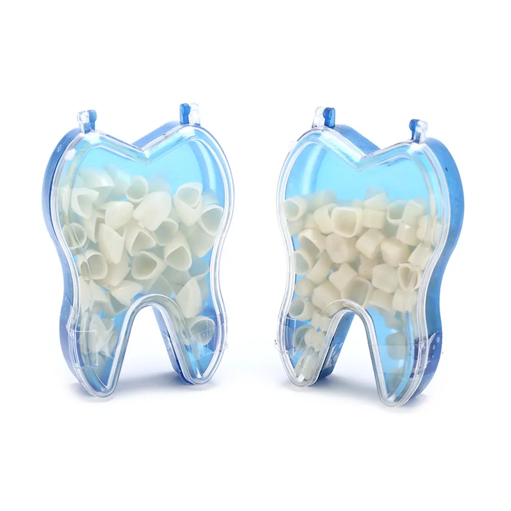 50Pcs/Box Resin Dental Material Temporary Crown Anteriors Front Posterior/Molar Teeth Orthodontic Braces Fake Teeth Dentist Tool