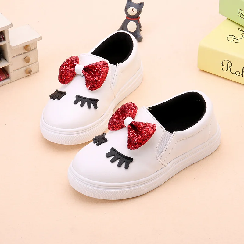 

2021 Toddler Girl'S Fashion Bow Dress Spring Flat Elegant Shoes For Kids Leather Shoes Princess Children Shoes 1 3 5 11 12 Years