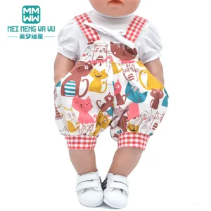 Детская кукольная одежда для 43-45 см, игрушка, кукла для новорожденных и американская кукла, модные Мультяшные штаны, юбки, ветровки