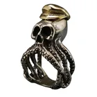 FDLK панк стиль осьминог Пират капитан сплав кольцо уникальные вечерние аксессуары для мужчин Винтажное кольцо