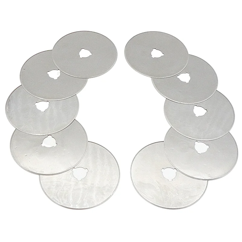 

10 шт., 60 мм, вращающиеся режущие лезвия для резки бумаги, кожи, виниловой ткани, шитье, стеганые ремесленные инструменты, 60*10*0,3 мм