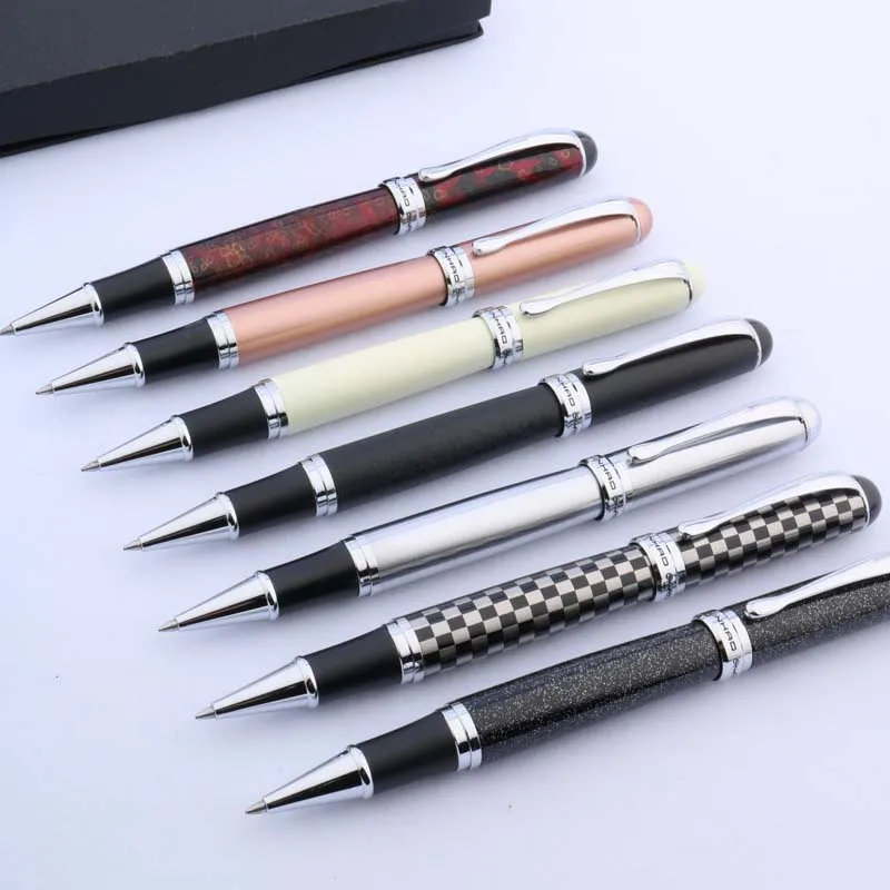 JINHAO 750 серебряные аксессуары металлический цвет подарок Студенческая отделка роллербол ручка
