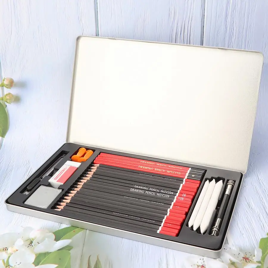 Новый угольный набор карандашей профессиональные художественные карандаши для