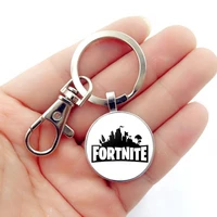 original fortnite fashion souvenir metal key chain creative gifts game figure keychain trinket car key ring childrens gifts