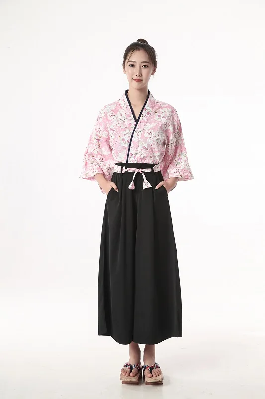 Женская рабочая одежда для ресторана и официанта японской кухни в стиле вишни