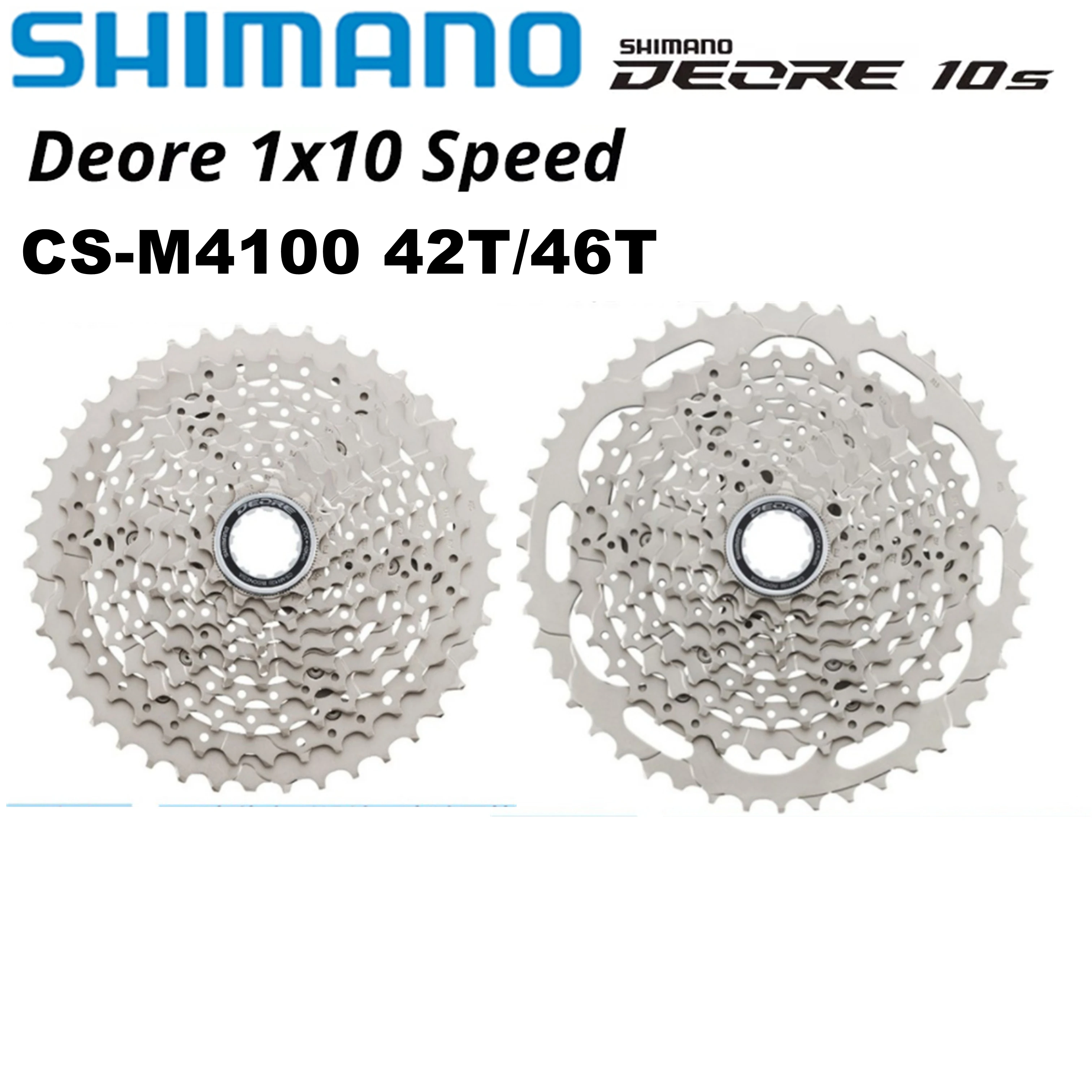 

Shimano Deore 10 Speed bike cassette M6000 M4100 HG50 HG500 CS-M4100 10S 10V SLX XT mtb Mountain bicycle freewheel 36T 42T 46T