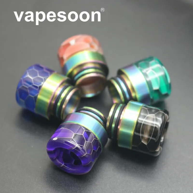 

VapeSoon 810 Snake Skin Drip Tip For TFV8 BIG BABY/TFV12/TFV12 Prince/TFV8 X-BABY MANTA RTA Reload etc 810 Drip Tip