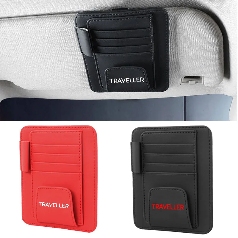 

Козырёк от солнца Многофункциональный из искусственной кожи для автомобильных карт, держатель для очков, органайзер для ручек, автомобильн...