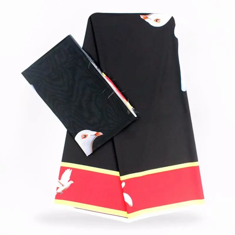 2+ 4 ярдов атласный шелк с шифоновой тканью мягкая африканская ткань для платья Анкара ткань Африканский узор «Кенте» восковые принты шелк! BG02