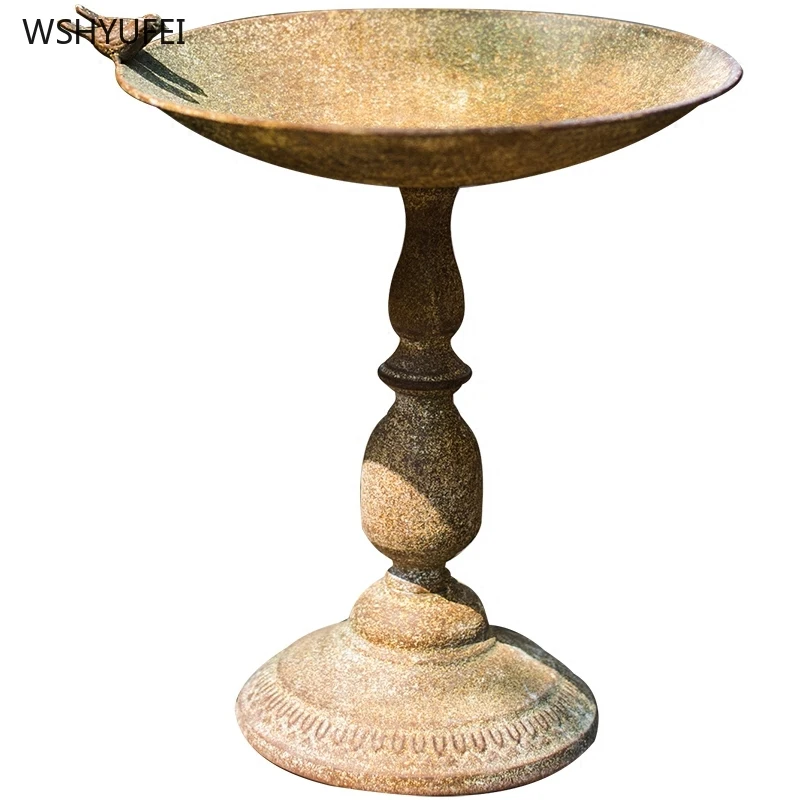 Прямые продажи новый современный подсвечник из кованого железа чаша для еды птиц