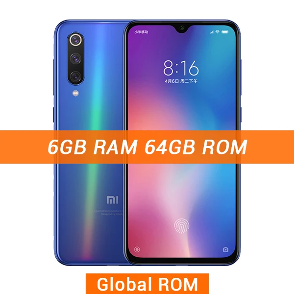 Смартфон Xiaomi mi 9 SE, 6 ГБ, 64 ГБ, mi 9 SE, Восьмиядерный процессор Snapdragon 712, 48мп, тройная камера, 5,97 дюймов, полный экран - Цвет: 64GB CN Blue