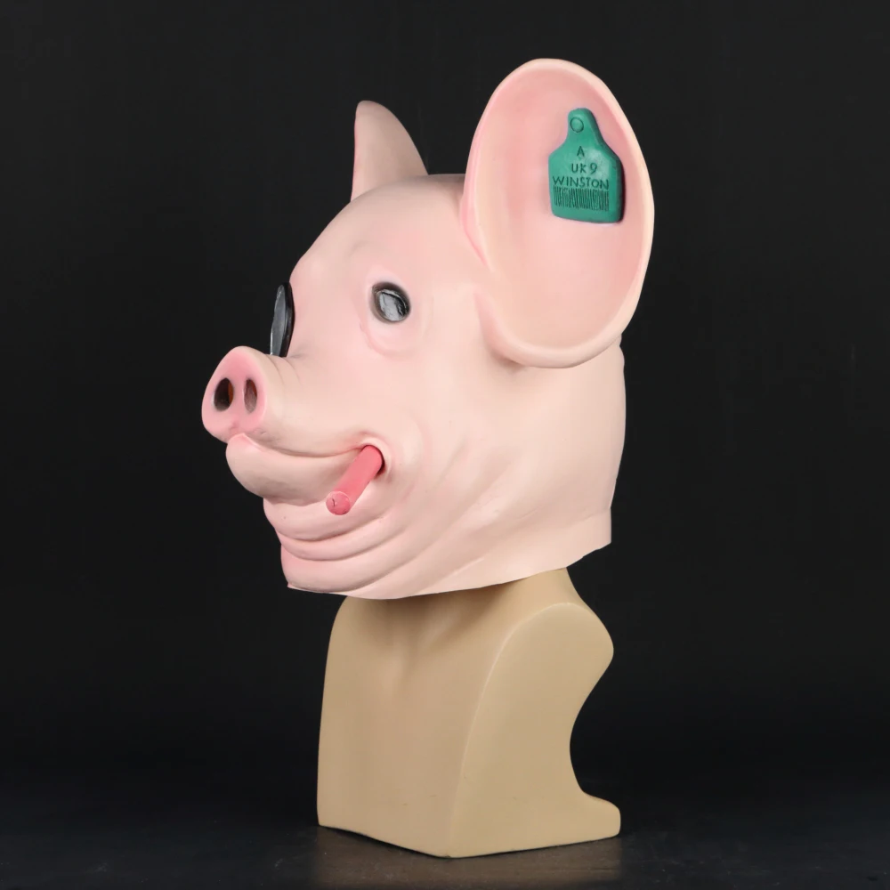 2019 новая игра Watch Dogs: Легион Косплэй Уинстон Свинья Маска King of часы с сердечками