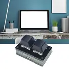 Черная клавиатура RGB с USB, 2-клавишная копия и вставка, одноклавишные клавиши с паролем для игр OSU, комбинации клавиш, несколько пользовательских клавиш быстрого доступа H0P7