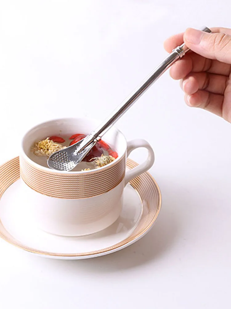 Трубочкой ложка моющиеся бар многоразовые Чай инструменты Bombilla тыква аксессуары