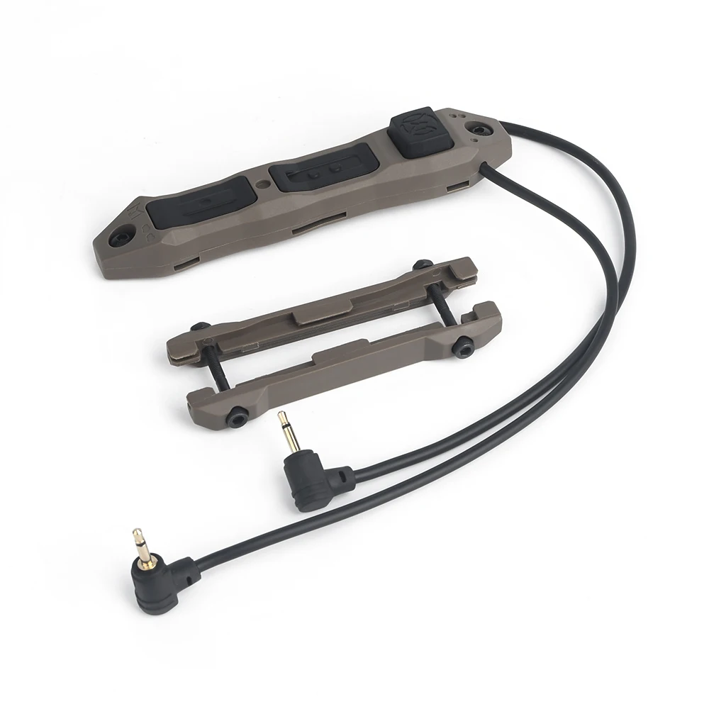 WADSN Airsoft Remote Dual Function Tape Switch Hunting M300 M600 Torch PEQ DBAL A2 2.5/3.5mm Fit Keymod Mlok Picatiny | Спорт и