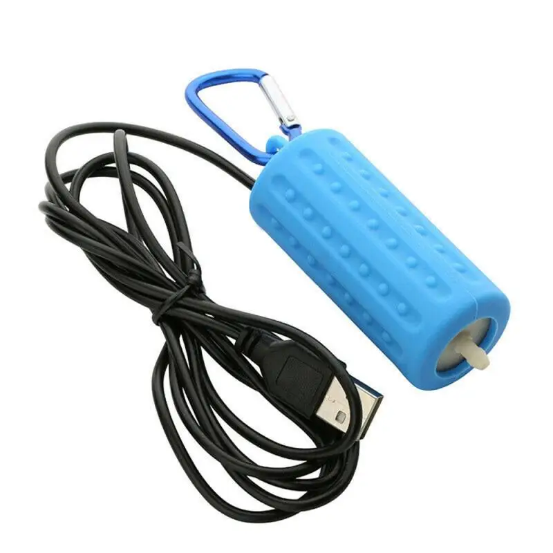 Домашний декор аквариум мини USB кислородный воздушный насос с камнем обратный