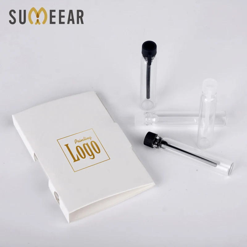 100 шт./лот 2 мл флакон капельница для духов с бумажной картой многоразовый