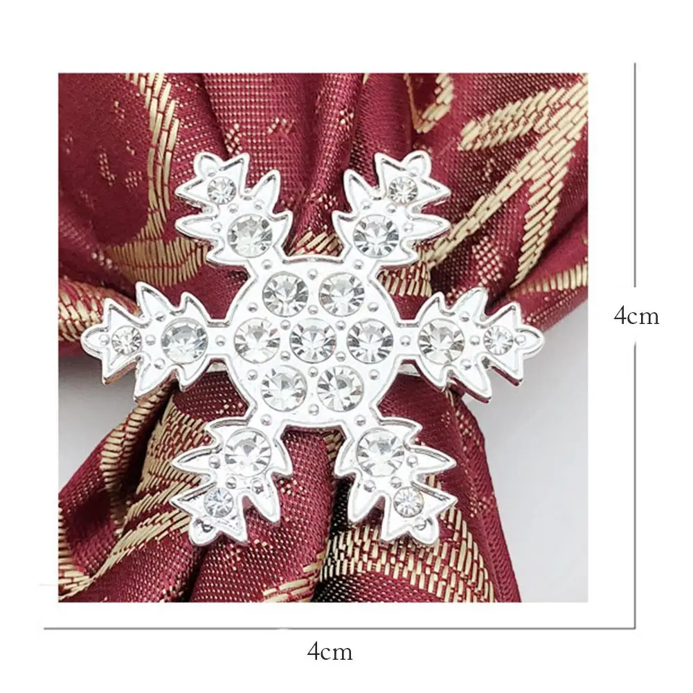 Кольцо для салфеток со снежинками пряжки стульев украшение свадьбы сделай сам