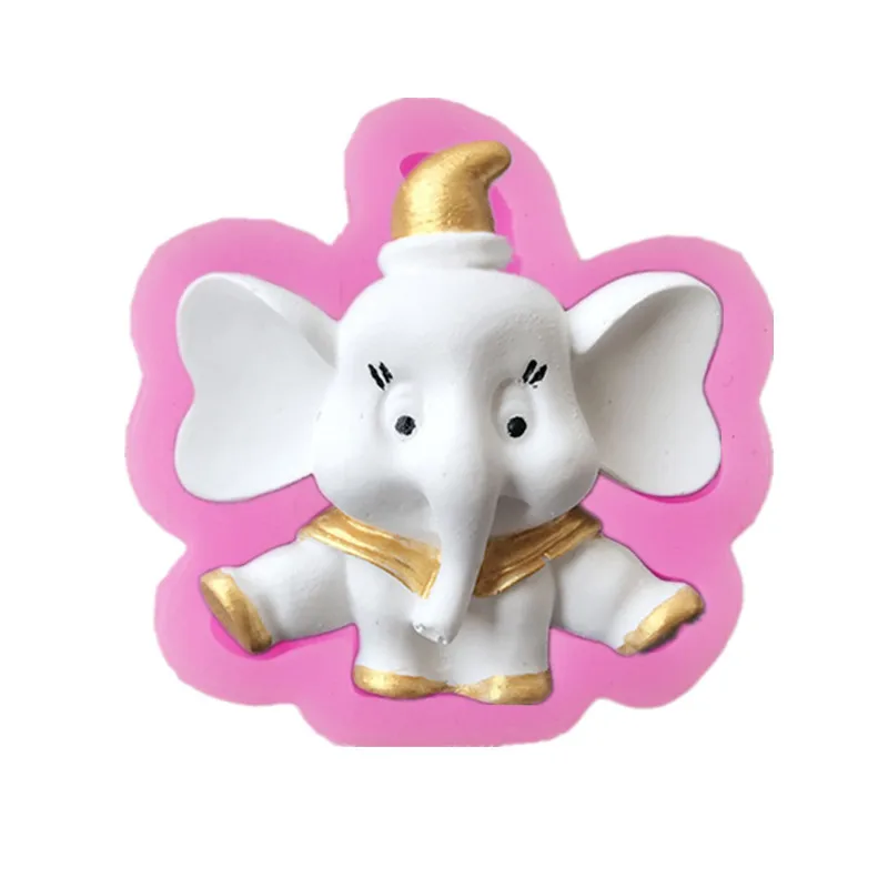 Силиконовая форма в виде слона животного торта силиконовая для помадки шоколада