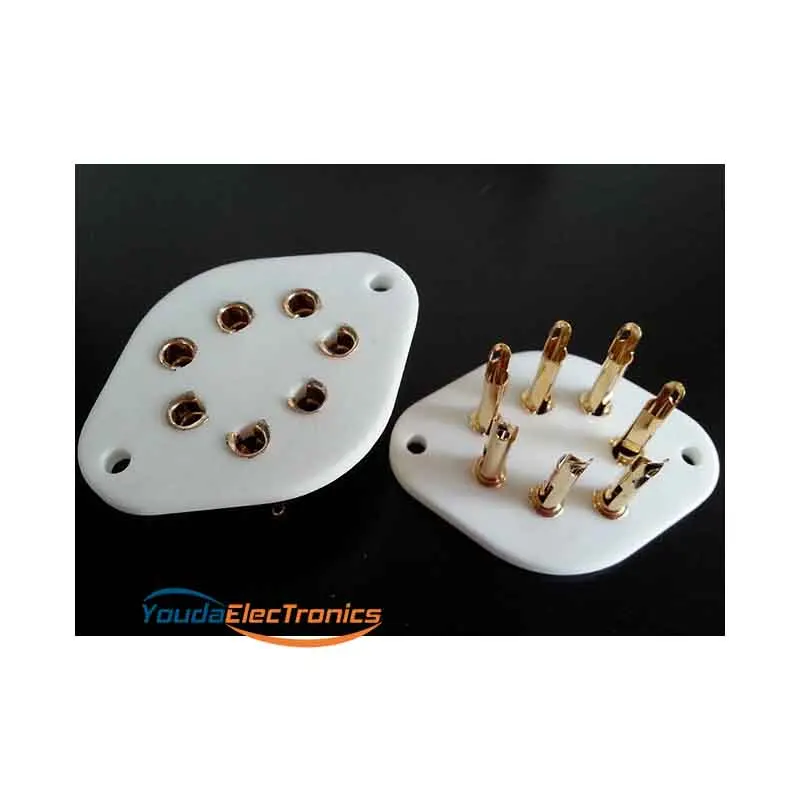 2 шт. 7-контактная позолоченная вакуумная трубка розетка для KT41 MHD4 PT4 SP2 SP4 |