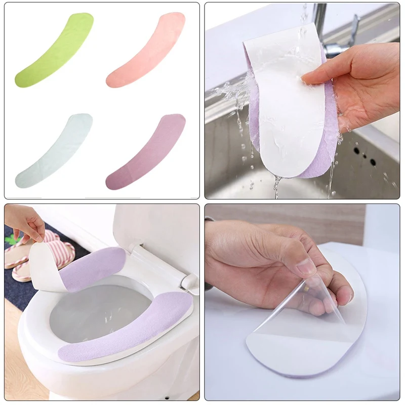 Новинка 2018 липкий коврик для унитаза теплое моющееся сиденья многоразовый