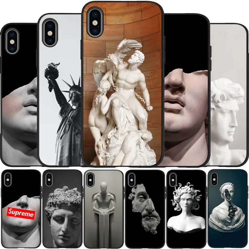 Чехол с статуей для Apple iPhone 12 Mini 11 Pro XS Max XR X 8 7 6 6S Plus 5 5S SE|Бамперы| |