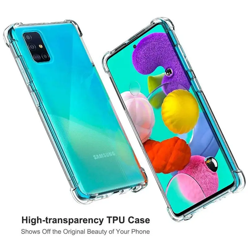 Чехол для телефона samsung Galaxy A51 2020 чехол противоударный из мягкого ТПУ силиконовый