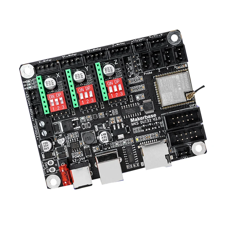 Makerbase MKS DLC32 V2.0 Автономный контроллер 32 бит ESP32 WIFI GRBL TFT сенсорный экран для